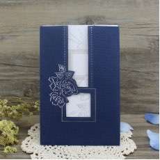 Dark Blue Invitation Card Cheap Wedding Invitation Customized 